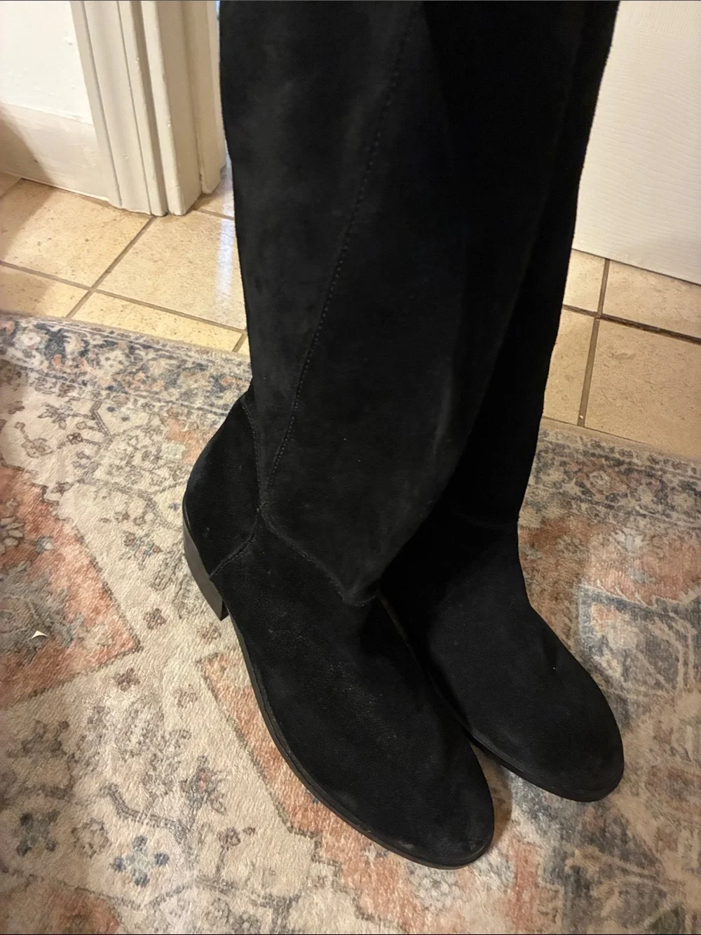 naughty monkey Black Suede‎ Over-the-Knee Boots